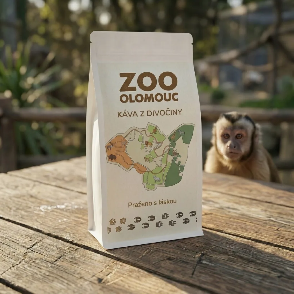 Firemná káva Zoo Olomouc – ukážka realizácie